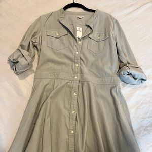 Gap Grey Corduroy Dress